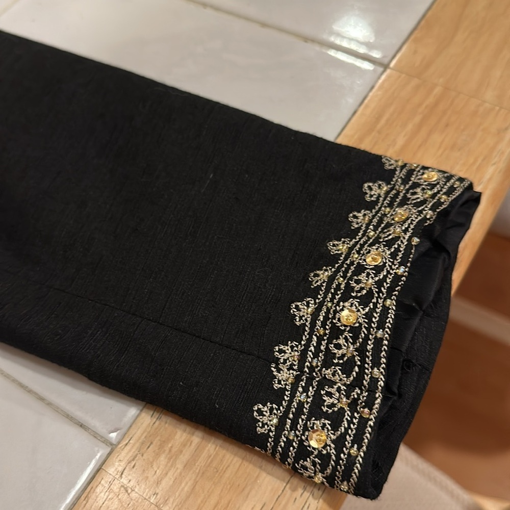 Misses large petite black silk lined jacket - Picture 2 of 11
